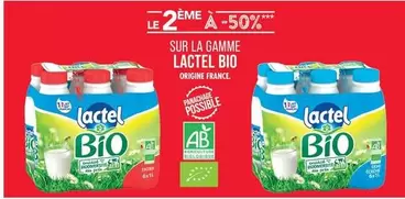 Lactel - Sur La Gamme Bio offre sur Supermarché Match