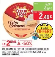 Coeur de Lion - Coulommiers L'extra Cremeux offre à 2,49€ sur Supermarché Match
