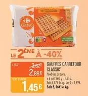 Carrefour - Gaufres offre à 1,45€ sur Supermarché Match