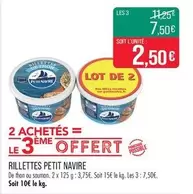 Petit Navire - Rillettes offre à 2,5€ sur Supermarché Match