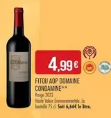 Domaine Condamine - Fitou AOP  offre à 4,99€ sur Supermarché Match