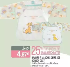 Cosy - Bavoirs À Manches 2ème Àge offre à 4,87€ sur Supermarché Match