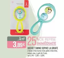 Sophie La Girafe - Hochet Swing  offre à 3,89€ sur Supermarché Match