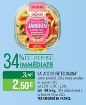 Daunat - Salade De Pates offre à 2,5€ sur Supermarché Match