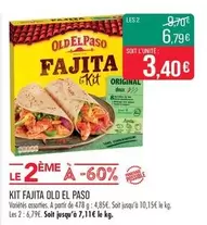 Old El Paso - Kit Fajita offre à 3,4€ sur Supermarché Match
