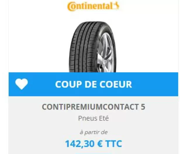 Continental - Coup De Coeur offre à 142,3€ sur SiliGom