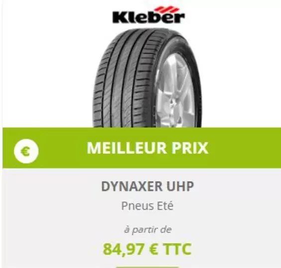 Pneus Eté offre à 84,97€ sur SiliGom