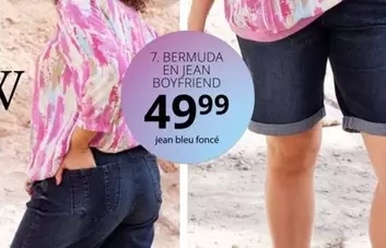 Bermuda En Jean Boyfriend offre à 49,95€ sur Ulla Popken