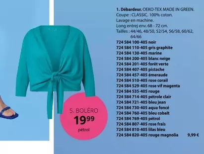 Débardeur offre à 19,99€ sur Ulla Popken