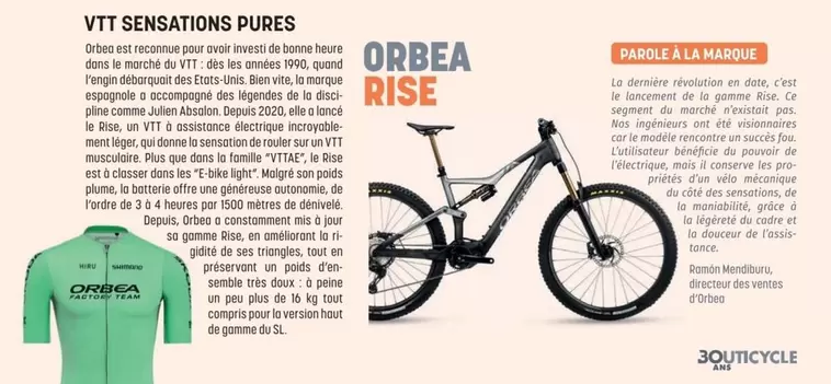 Vtt Sensations Pures offre sur Bouticycle