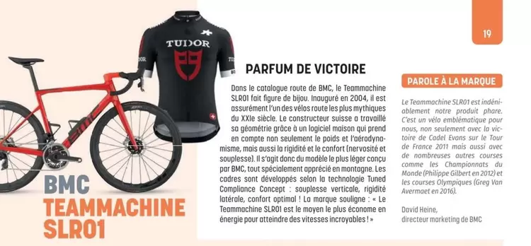 BMC - Parfum De Victoire offre sur Bouticycle