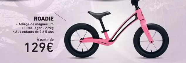 Roadie offre à 129€ sur Bouticycle