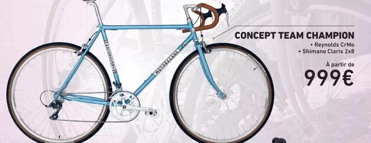 Motobecane - Concept Team Champion offre à 999€ sur Bouticycle