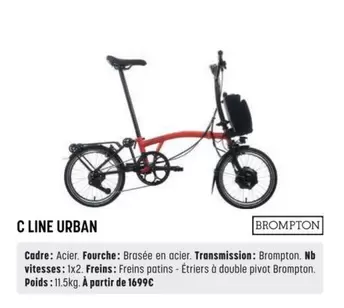 C Line Urban offre à 1699€ sur Bouticycle