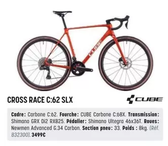 Cross Race C:62 Slx offre à 3499€ sur Bouticycle