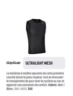 GripGrab - Ultralight Mesh offre à 35€ sur Bouticycle