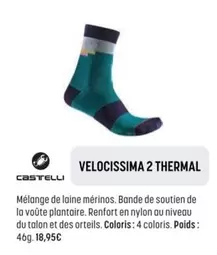 Velocissima 2 Thermal offre à 18,95€ sur Bouticycle