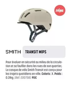 Smith - Transit Mips offre à 95€ sur Bouticycle