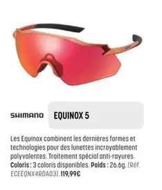 Shimano -  Equinox 5 offre à 119,99€ sur Bouticycle
