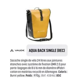 Vaude - Aqua Back Single (Rec) offre à 85€ sur Bouticycle