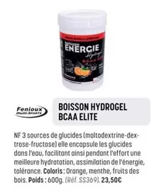 Fenioux - Boisson Hydrogel Bcaa Elite  offre à 23,5€ sur Bouticycle