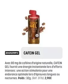 Overstims - Cafein Gel offre à 2,9€ sur Bouticycle