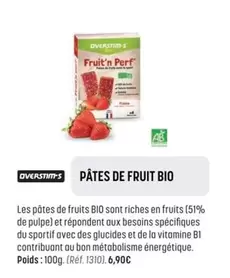 Overstim-S - Pâtes De Fruit Bio offre à 6,9€ sur Bouticycle