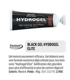 Fenioux - Black Gel Hydrogel Elite  offre à 2,9€ sur Bouticycle