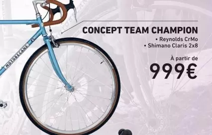 Motobecane - Concept Team Champion offre à 999€ sur Culture Vélo