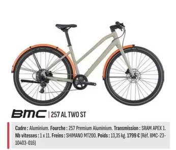 BMC - 257 Al Two ST offre à 1799€ sur Culture Vélo