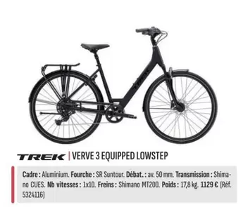 Trek -  Verve 3 Equipped Lowstep offre sur Culture Vélo