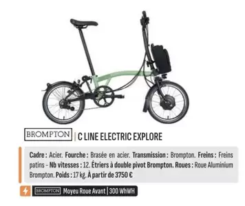 C Line Electric Explore offre à 3750€ sur Culture Vélo