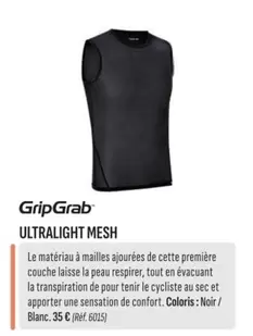 Ultralight Mesh offre à 35€ sur Culture Vélo