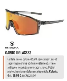 Gabro Ii Glasses offre à 59,99€ sur Culture Vélo