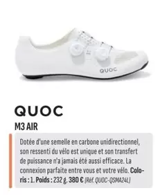 Quoc - M3 Air offre à 380€ sur Culture Vélo