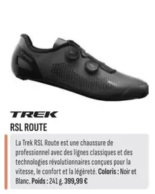 Trek - Rsl Route offre sur Culture Vélo
