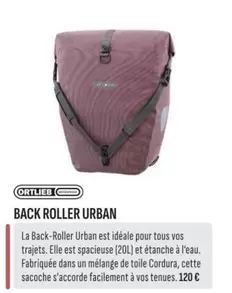 Back Roller Urban offre à 120€ sur Culture Vélo