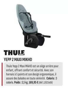 Thule -  Yepp 2 Maxi Mikhd  offre à 169,95€ sur Culture Vélo