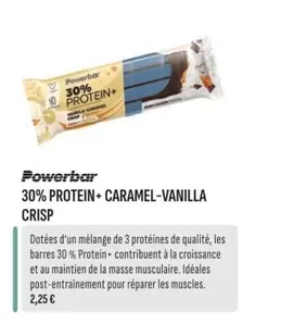 PowerBar - 30% Protein+ Caramel-vanilla Crisp offre à 2,25€ sur Culture Vélo