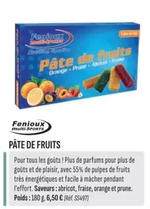 Pâte De Fruits offre à 6,5€ sur Culture Vélo