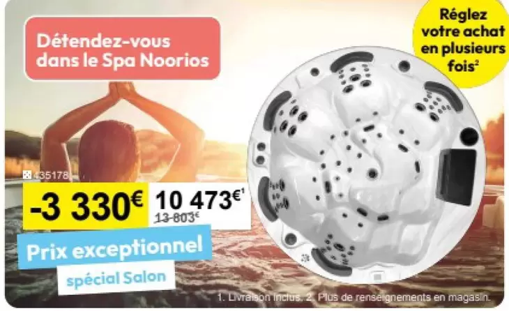 Détendez-Vous Dans Le Spa Noorios offre à 10437€ sur Irrijardin
