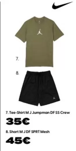 T-shirt Mj Jumpman Df Ss Crew offre à 35€ sur City Sport