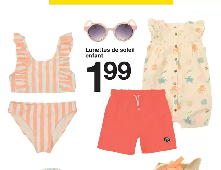 Lunettes De Soleil Enfant offre à 1,99€ sur Zeeman