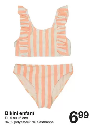 Bikini Enfant offre à 6,99€ sur Zeeman