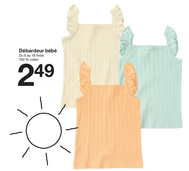 Débardeur Bébé offre à 2,49€ sur Zeeman