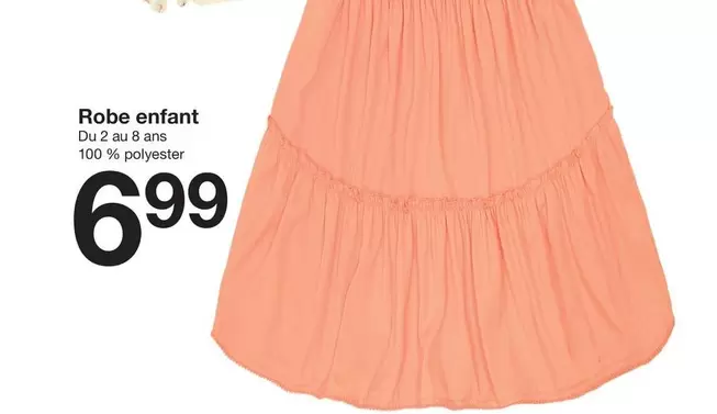 Robe Enfant offre à 6,99€ sur Zeeman