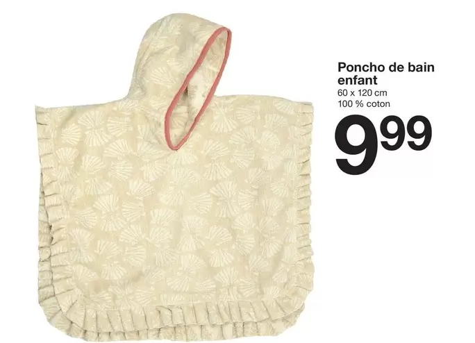 Poncho De Bain Enfant offre à 9,99€ sur Zeeman