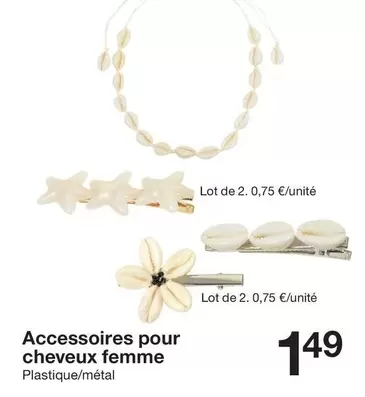 Accessoires Pour Cheveux Femme offre à 1,49€ sur Zeeman
