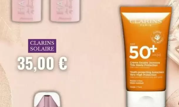 Clarins Solar offre à 35€ sur Marionnaud