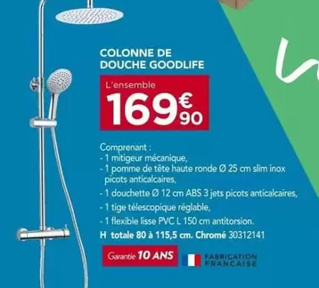 Colonne De Douche Goodlife offre à 169,9€ sur Gedimat